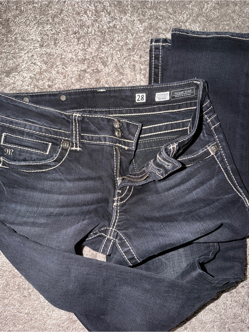 Miss Me Dark Indigo Embellished Bootcut Jeans - Picture 2 of 3